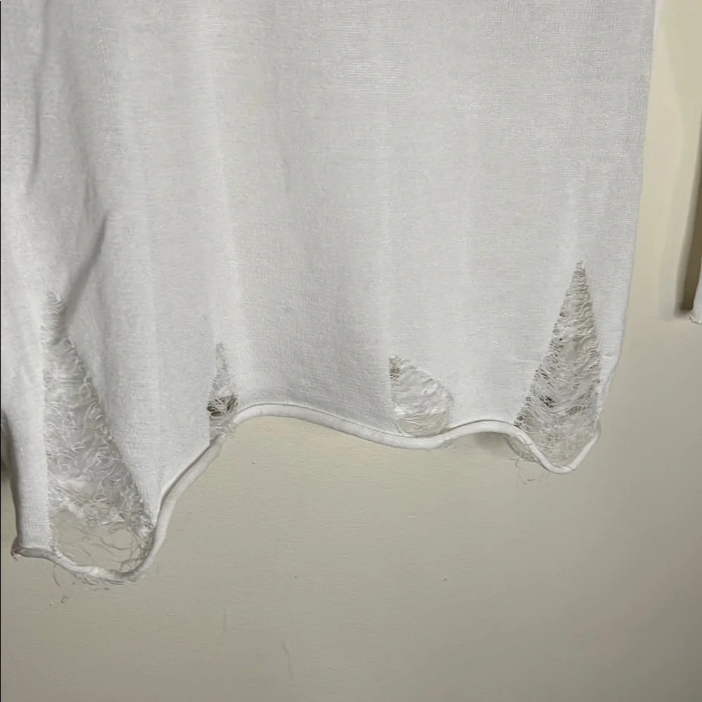 NWT White Star Print Women's Top - Picture 5 of 6
